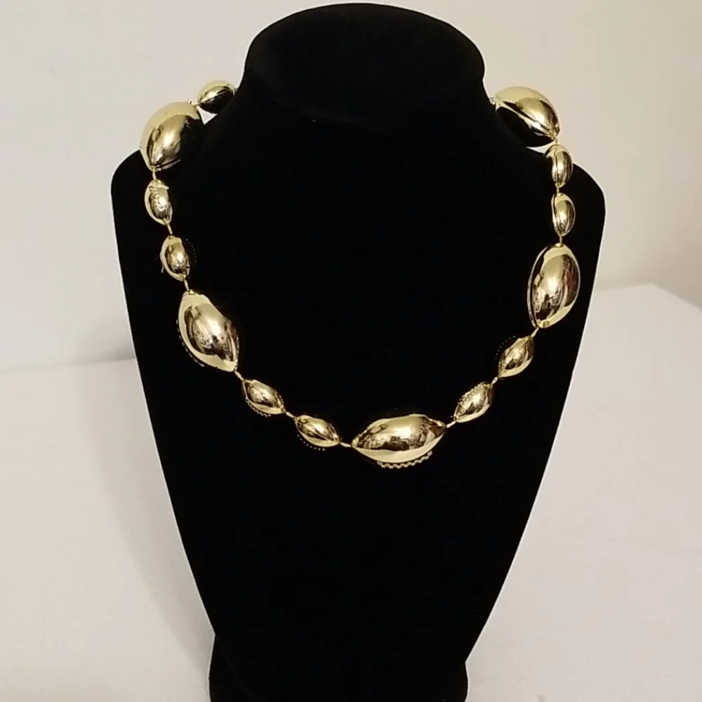 Gold Novelty Football Necklace